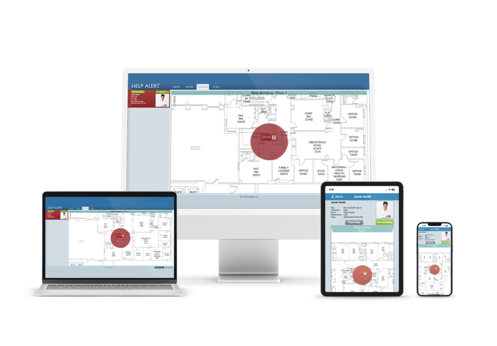 Help Alert panic button alarm system Software on all devices